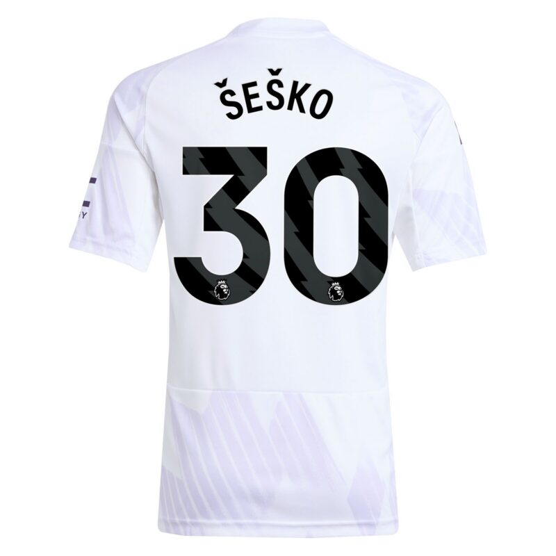 A2B image: manchester-united-adidas-away-shirt-2025-26-kids-with-sesko-30-printing Manchester United adidas Away Shirt 2025-26 - Kids with Šeško 30 printing