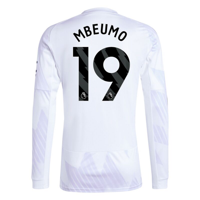Manchester United adidas Away Shirt 2025-26 - Long sleeve with Mbeumo 19 printing