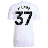 Manchester United adidas Away Shirt 2025-26 with Mainoo 37 printing