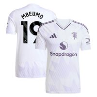 Manchester United adidas Away Shirt 2025-26 with Mbeumo 19 printing