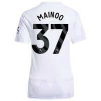 Manchester United adidas Away Shirt 2025-26 - Womens with Mainoo 37 printing