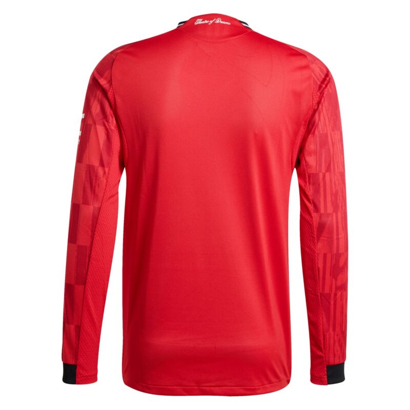 Manchester United adidas Home Authentic Replica Shirt 2025-26 - Long Sleeve