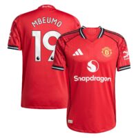 Manchester United adidas Home Authentic Shirt 2025-26 with Mbeumo 19 printing