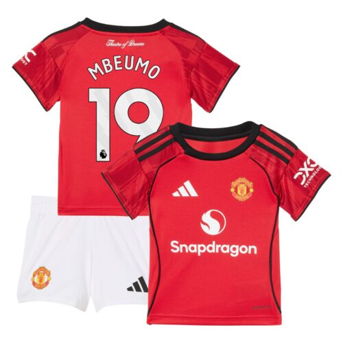 A2B image: manchester-united-adidas-home-babykit-2025-26-with-mbeumo-19-printing Manchester United adidas Home Babykit 2025-26 with Mbeumo 19 printing