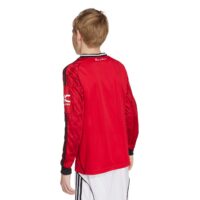 A2B image: manchester-united-adidas-home-replica-shirt-2025-26-kids-long-sleeve Manchester United adidas Home Replica Shirt 2025-26 - Kids - Long Sleeve