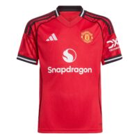 Manchester United adidas Home Shirt 2025-26 - Kids with Šeško 30 printing