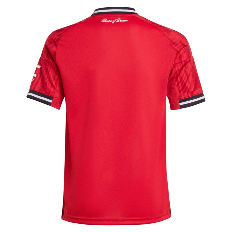 A2B image: manchester-united-adidas-home-replica-shirt-2025-26-kids Manchester United adidas Home Replica Shirt 2025-26 - Kids