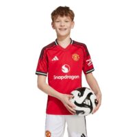 A2B image: manchester-united-adidas-home-replica-shirt-2025-26-kids Manchester United adidas Home Replica Shirt 2025-26 - Kids