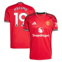 Manchester United adidas Home Replica Shirt 2025-26 with Mbeumo 19 printing