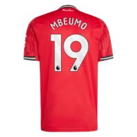 Manchester United adidas Home Replica Shirt 2025-26 with Mbeumo 19 printing
