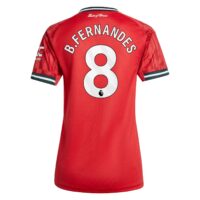 Manchester United adidas Home Shirt 2025-26 - Womens with B. Fernandes 8 printing