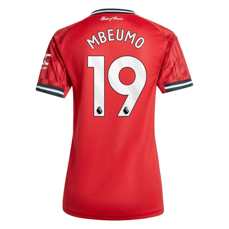 Manchester United adidas Home Shirt 2025-26 - Womens with Mbeumo 19 printing
