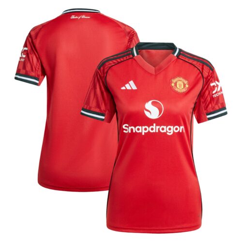 A2B image: manchester-united-adidas-home-replica-shirt-2025-26-womens Manchester United adidas Home Replica Shirt 2025-26 - Womens
