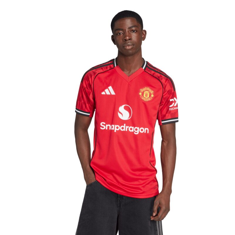 A2B image: manchester-united-adidas-home-replica-shirt-2025-26 Manchester United adidas Home Replica Shirt 2025-26