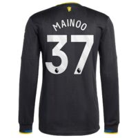 Manchester United adidas Third Authentic Shirt 2025-26 - Long sleeve with Mainoo 37 printing