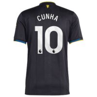 Manchester United adidas Third Authentic Shirt 2025-26 with Cunha 10 printing