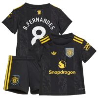Manchester United adidas Third Babykit 2025-26 with B. Fernandes 8 printing