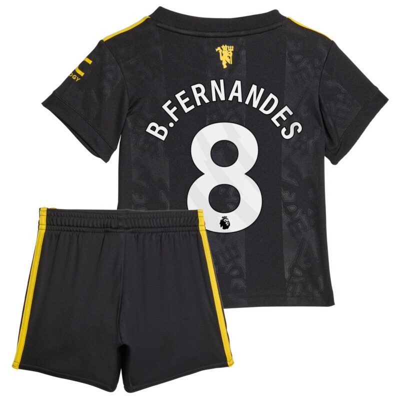 Manchester United adidas Third Babykit 2025-26 with B. Fernandes 8 printing