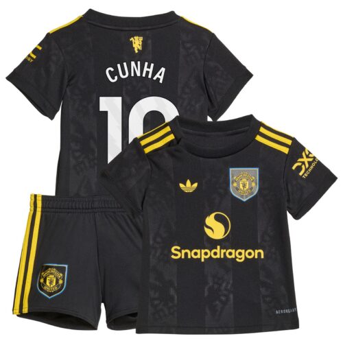 Manchester United adidas Third Babykit 2025-26 with Cunha 10 printing