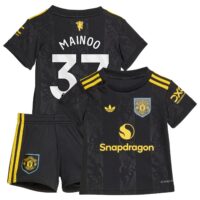 Manchester United adidas Third Babykit 2025-26 with Mainoo 37 printing