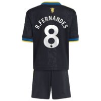 Manchester United adidas Third Minikit 2025-26 with B. Fernandes 8 printing