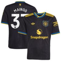 Manchester United adidas Third Shirt 2025-26 - Kids with Mainoo 37 printing