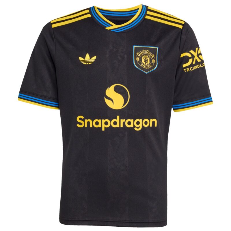 A2B image: manchester-united-adidas-third-replica-shirt-2025-26-kids Manchester United adidas Third Replica Shirt 2025-26 - Kids