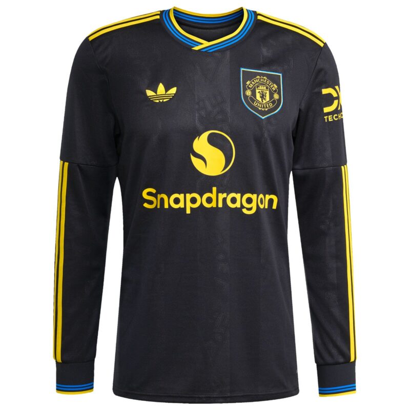 Manchester United adidas Third Shirt 2025-26 - Long sleeve with B. Fernandes 8 printing