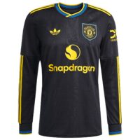 Manchester United adidas Third Shirt 2025-26 - Long sleeve with Šeško 30 printing