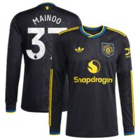 Manchester United adidas Third Shirt 2025-26 - Long sleeve with Mainoo 37 printing