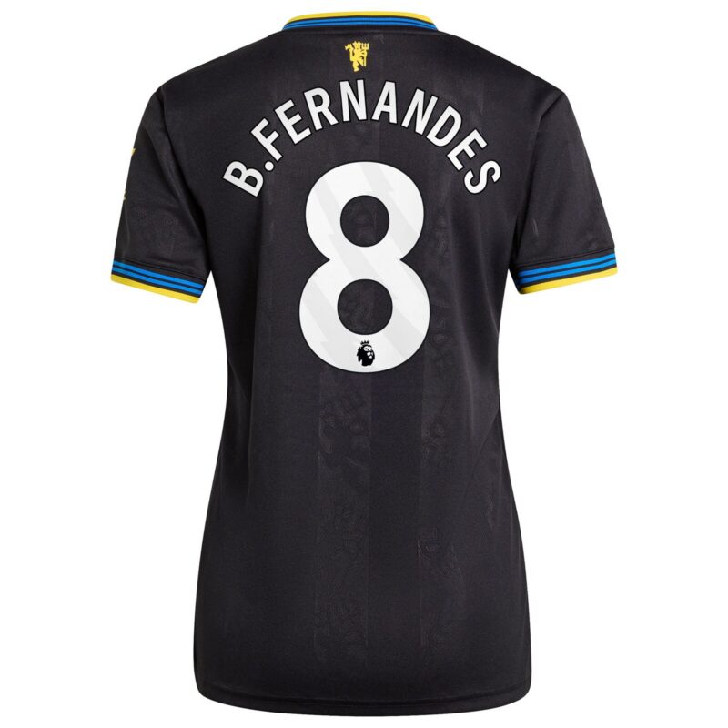 Manchester United adidas Third Shirt 2025-26 - Womens with B. Fernandes 8 printing