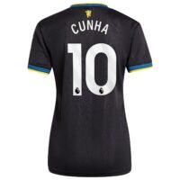 Manchester United adidas Third Shirt 2025-26 - Womens with Cunha 10 printing