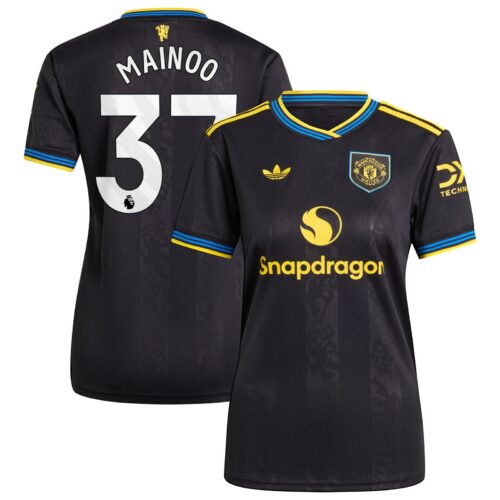 Manchester United adidas Third Shirt 2025-26 - Womens with Mainoo 37 printing