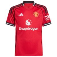 Manchester United adidas WSL Home Shirt 2025-26 - Kids with Toone 7 printing