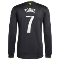Manchester United adidas WSL Third Authentic Shirt 2025-26 - Long sleeve with Toone 7 printing