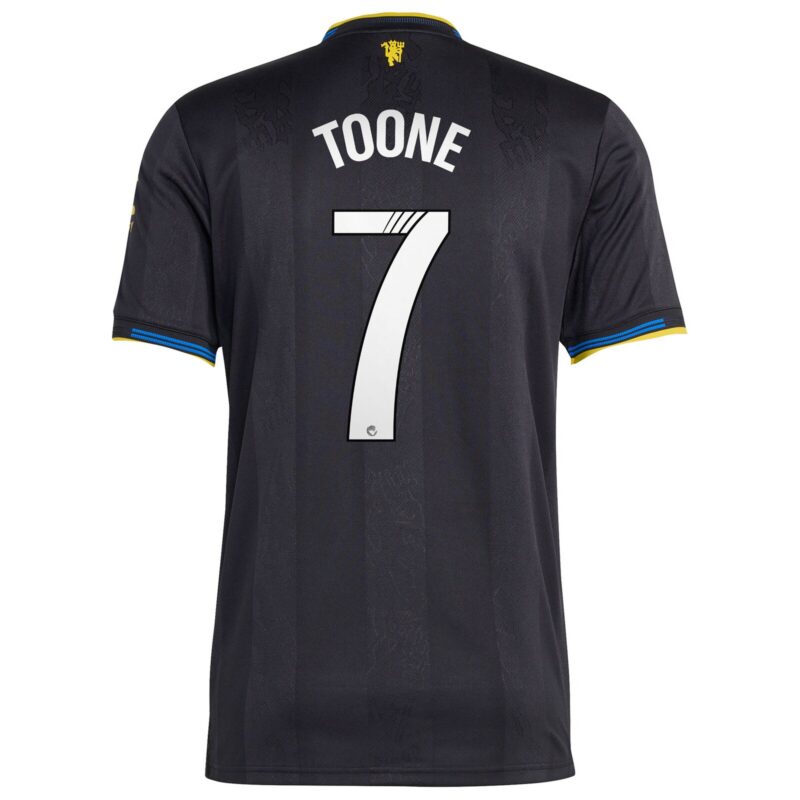 Manchester United adidas WSL Third Authentic Shirt 2025-26 with Toone 7 printing