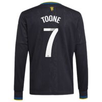 Manchester United adidas WSL Third Shirt 2025-26 - Kids - Long Sleeve with Toone 7 printing