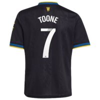 Manchester United adidas WSL Third Shirt 2025-26 - Kids with Toone 7 printing