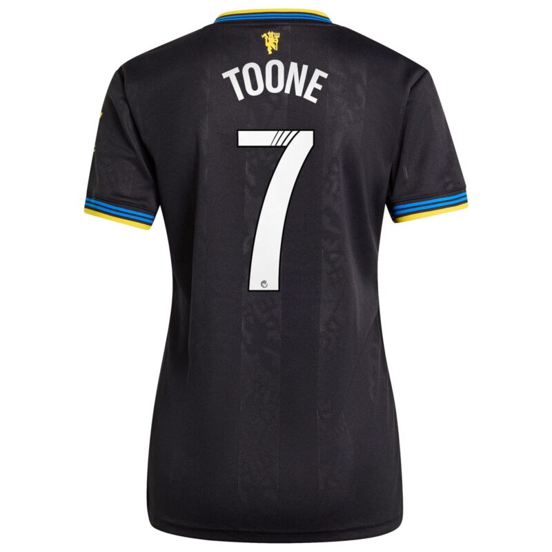 Manchester United adidas WSL Third Shirt 2025-26 - Womens with Toone 7 printing