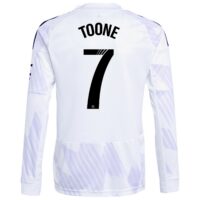 Manchester United WSL adidas Away Shirt 2025-26 - Kids - Long Sleeve with Toone 7 printing