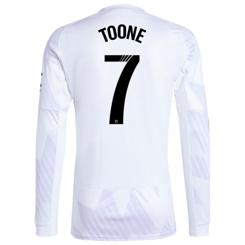 Manchester United WSL adidas Away Shirt 2025-26 - Long sleeve with Toone 7 printing