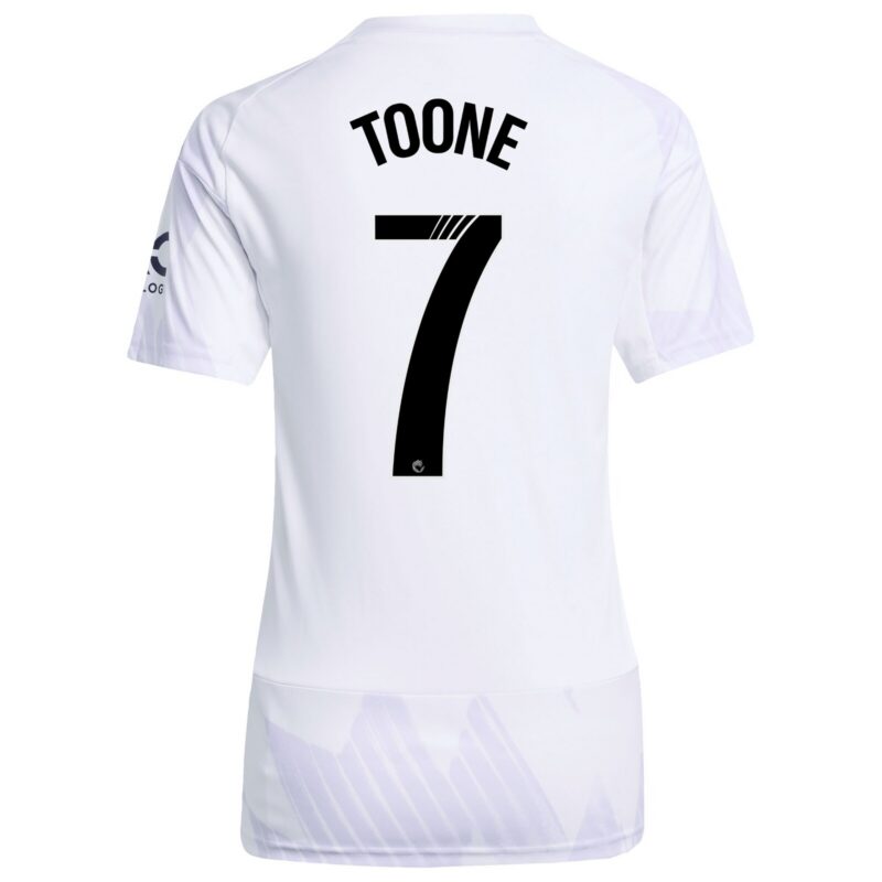 Manchester United WSL adidas Away Shirt 2025-26 - Womens with Toone 7 printing