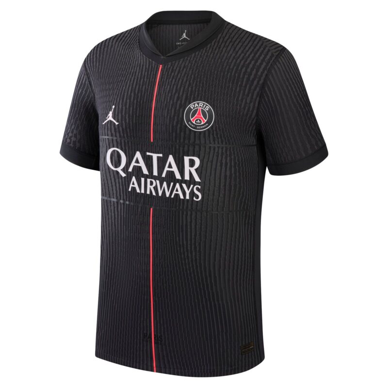 A2B image: psg-jordan-fourth-dri-fit-adv-match-shirt-2025-26-with-d-doue-14-printing PSG Jordan Fourth Dri-FIT ADV Match Shirt 2025-26 with D.Doué 14 printing