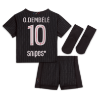 PSG Jordan Fourth Stadium Kit 2025-26 - Infants with O.Dembélé 10 printing