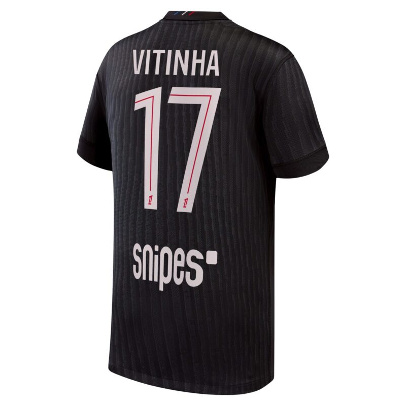 A2B image: psg-jordan-fourth-stadium-shirt-2025-26-kids-with-vitinha-17-printing PSG Jordan Fourth Stadium Shirt 2025-26 - Kids with Vitinha 17 printing