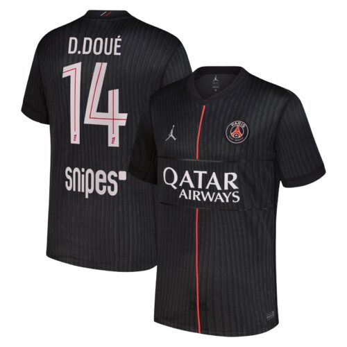 A2B image: psg-jordan-fourth-stadium-shirt-2025-26-with-d-doue-14-printing PSG Jordan Fourth Stadium Shirt 2025-26 with D.Doué 14 printing