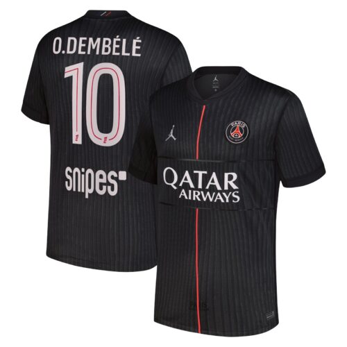 A2B image: psg-jordan-fourth-stadium-shirt-2025-26-with-o-dembele-10-printing PSG Jordan Fourth Stadium Shirt 2025-26 with O.Dembélé 10 printing