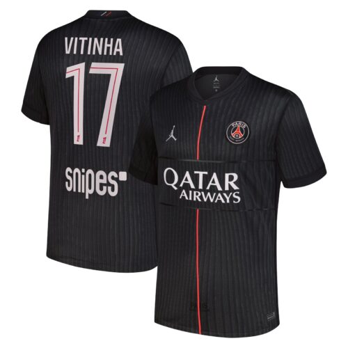 A2B image: psg-jordan-fourth-stadium-shirt-2025-26-with-vitinha-17-printing PSG Jordan Fourth Stadium Shirt 2025-26 with Vitinha 17 printing