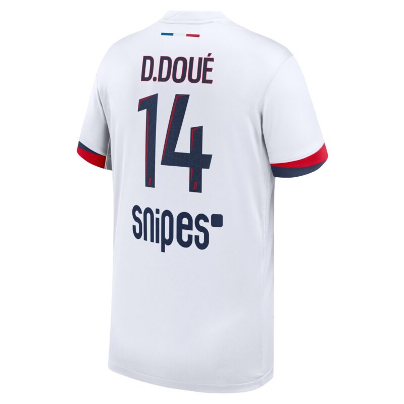 A2B image: psg-nike-away-stadium-shirt-2025-26-kids-with-d-doue-14-printing PSG Nike Away Stadium Shirt 2025-26 - Kids with D. Doué 14 printing