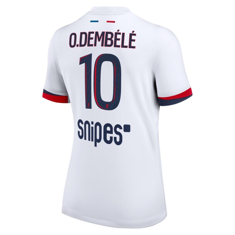 PSG Nike Away Stadium Shirt 2025-26 - Womens with O. Dembélé 10 printing